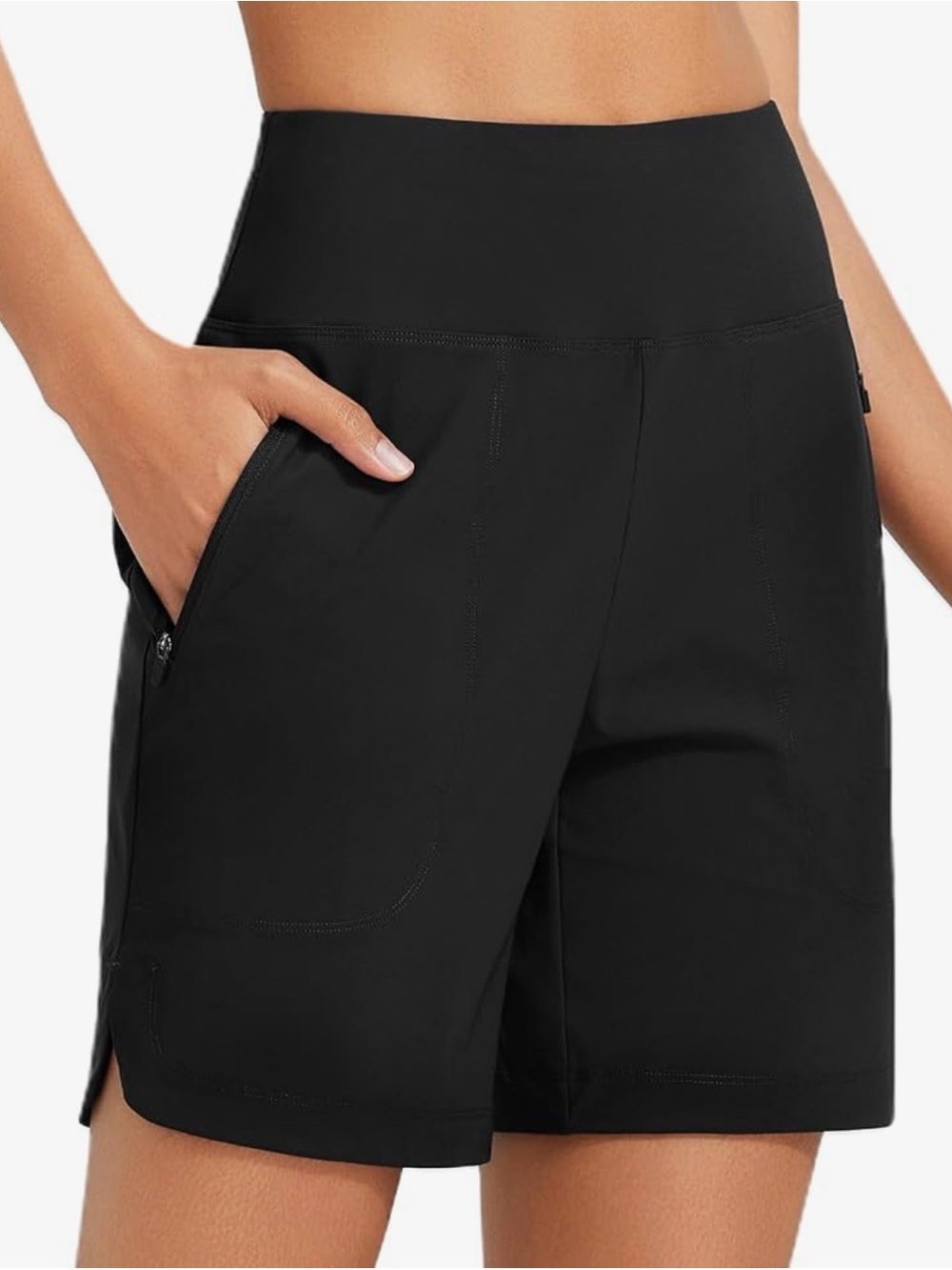 Women's Black 7” Inseam Board Swim Shorts